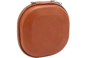 BONKZEBU PU Leather Lens Filter Carry Case Water Resistant Vintage Camera Filter Storage Bag for Filters Up to 112mm for Phot