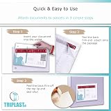 Triplast A4 Document Enclosed Wallets Pack of 100 Clear Self-Seal view 5