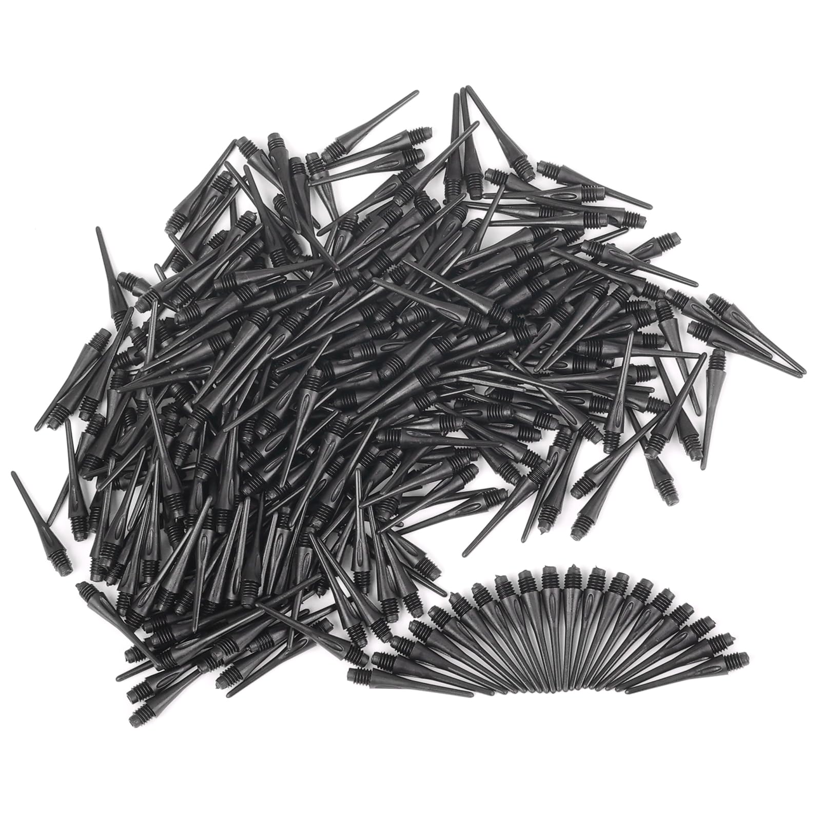 Deetenks Soft Dart Tips 300 Pack 2BA Thread Plastic Soft Tip Soft Dart Tips Replacement Dart Accessories for Dartboard Darts