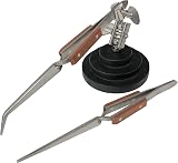Jewellers Tools Adjustable 3rd Hand Base Vice and 4 Angled Tweezers Set view 9