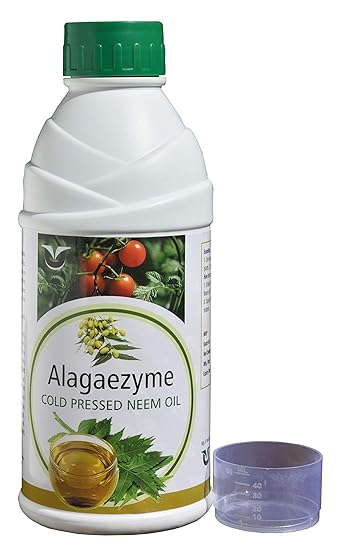 Alagaezyme Organic Cold Pressed Water Soluble Pure Neem Oil for Spray on Indoor and Outdoor