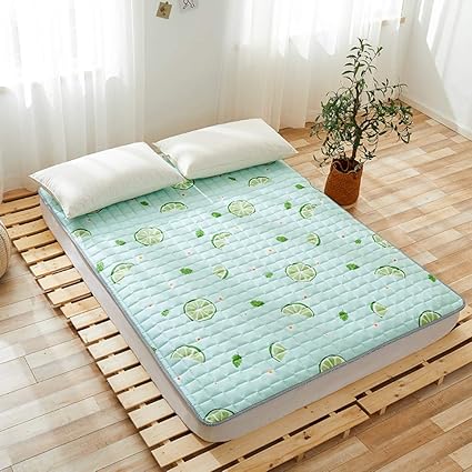 Amazon 和風布団マットレス 夏洗えるキルティング通気性敷きパッド折りたたみベッドマットレス アパートベッドルームマットレス A Full Chang 折りたたみマットレス 通販