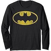 DC Comics Batman Distressed Classic Logo Long Sleeve T-Shirt