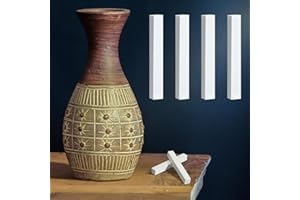 Landical 4 Pcs Pottery Stilt Stone Abrasive Stone Pottery Kiln Tools and Supplies for Smoothing and Shaping Hard Surfaces Art Ceramics Sculpting Tool, 3.15 Inch