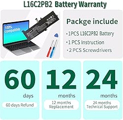 L16C2PB2 Battery Replacement for Lenovo IdeaPad 320