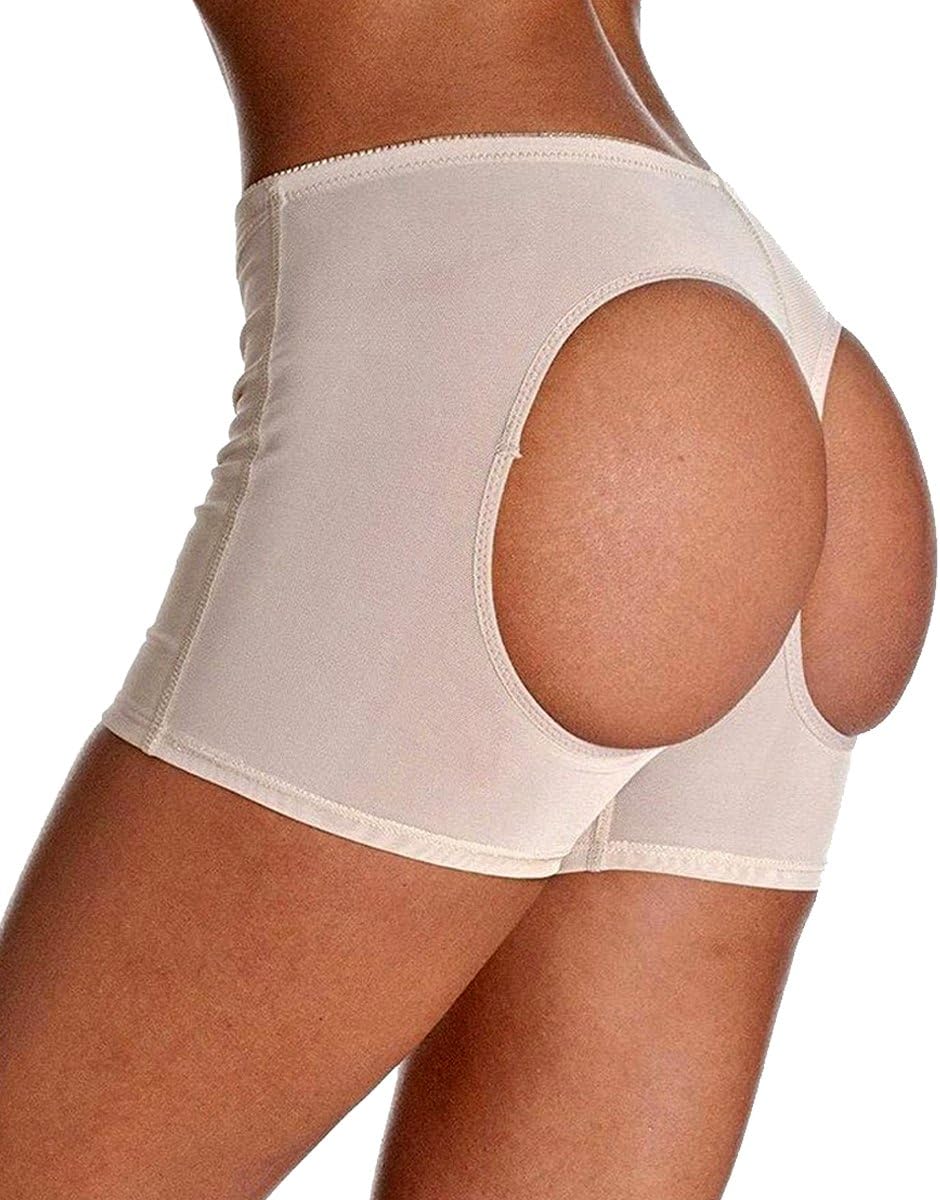 FLORATA Women's Seamless Butt Hip Enhancer Jacquard Shapewear Hip Butt Padded Panty