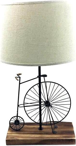 vintage bicycle table lamp