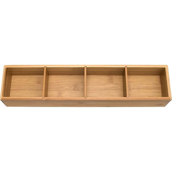 55 OFF Threshold™ Bamboo Drawer Organizer White 13.9” x 9.96” 1.8