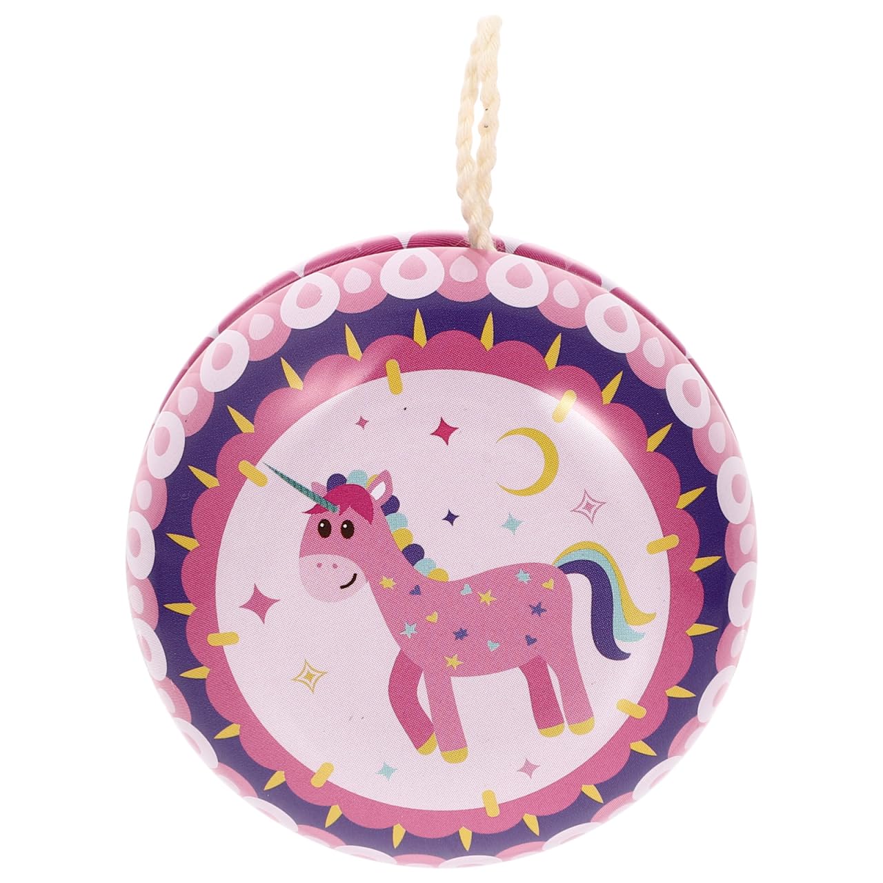 Abaodam Iron Yo-yo for Lovely Unicorn Pattern Wrist Strength Exercise Hand-eye Coordination Development Suitable for Boys and Ages