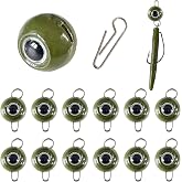 FISHCORNER Cheburashka Weights Fishing Sinkers,3D Large Fish Eye Fishing Weights for Texas Rig 1/8 3/16 1/4 3/8 1/2oz