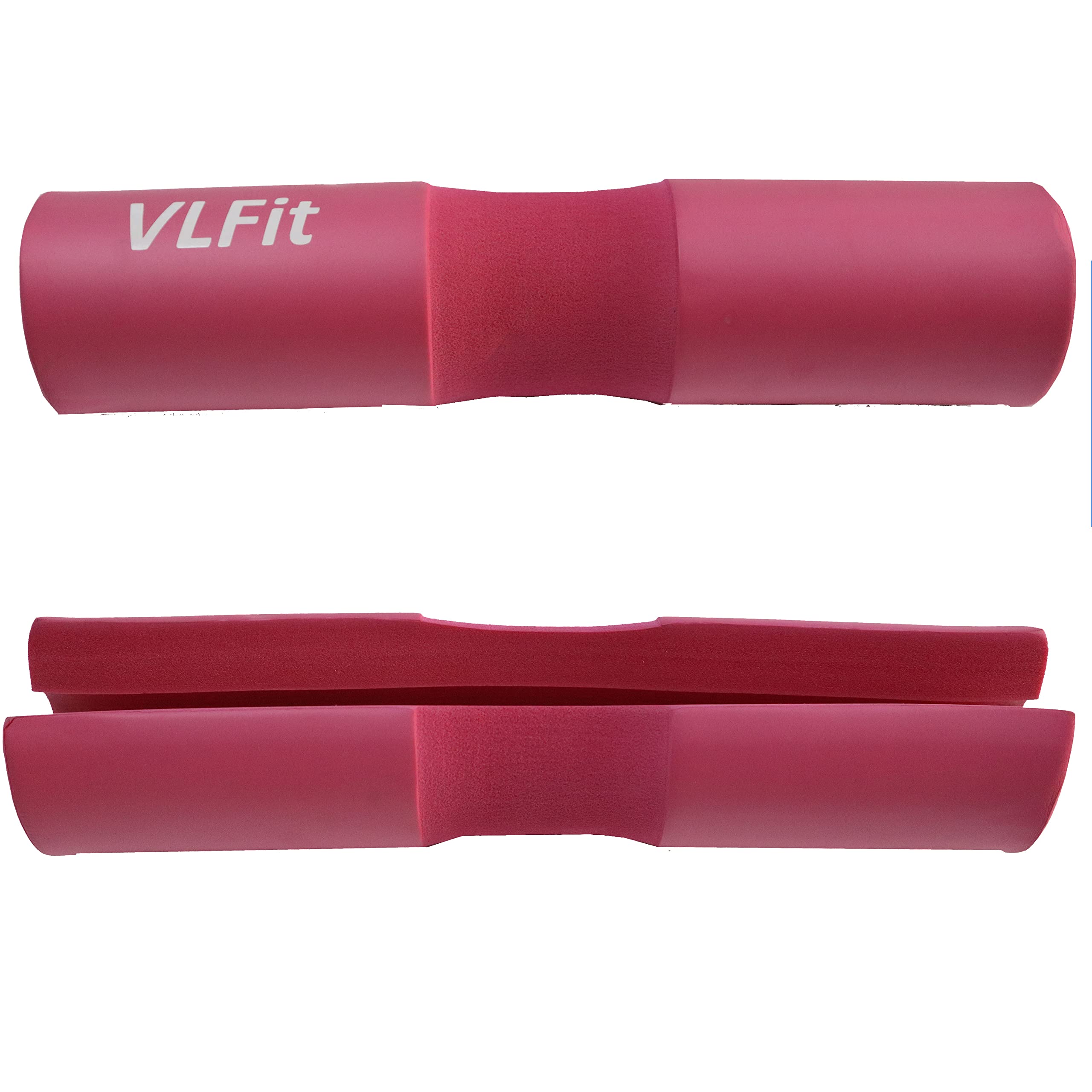 VLFit Barbell Squat Pad Including 2 Hook & Loop Safety Straps - Neck & Shoulder Protective Pad - Great for Squats, Lunges, Hip Thrusts, Weightlifting & More - Fits 50mm Olympic Bars (PI