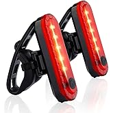 Volcano Eye Bike Tail Light 2 Pack, Rear Bike Back Lights for Night Riding, Bicycle Rear Light with Great Battery Life, Easy 