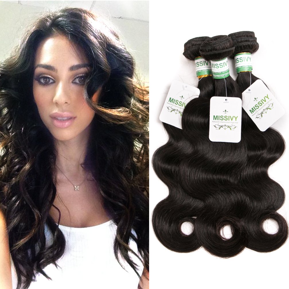 Amazon Com Missivy Hair 3 Bundles Peruvian Virgin Hair Body Wave