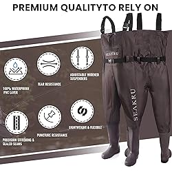 SEAKRU Waders for Men, Fishing Chest Waders