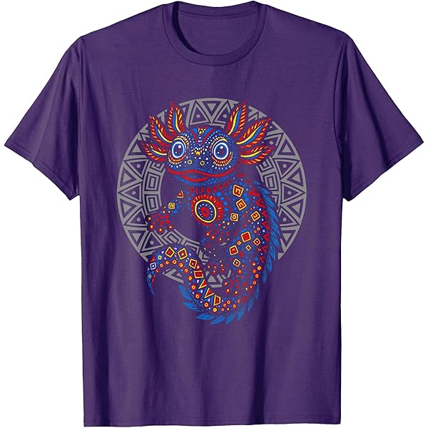 Amazon.com: Aztec Axolotl Art Mexican T-Shirt : Clothing, Shoes