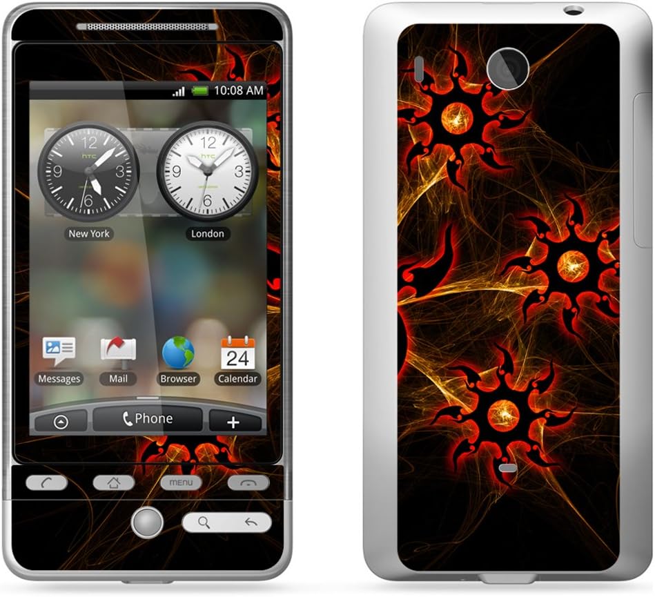 Garskin Protective Skin for HTC Hero Android Mobile Phone - Fire Surge Design