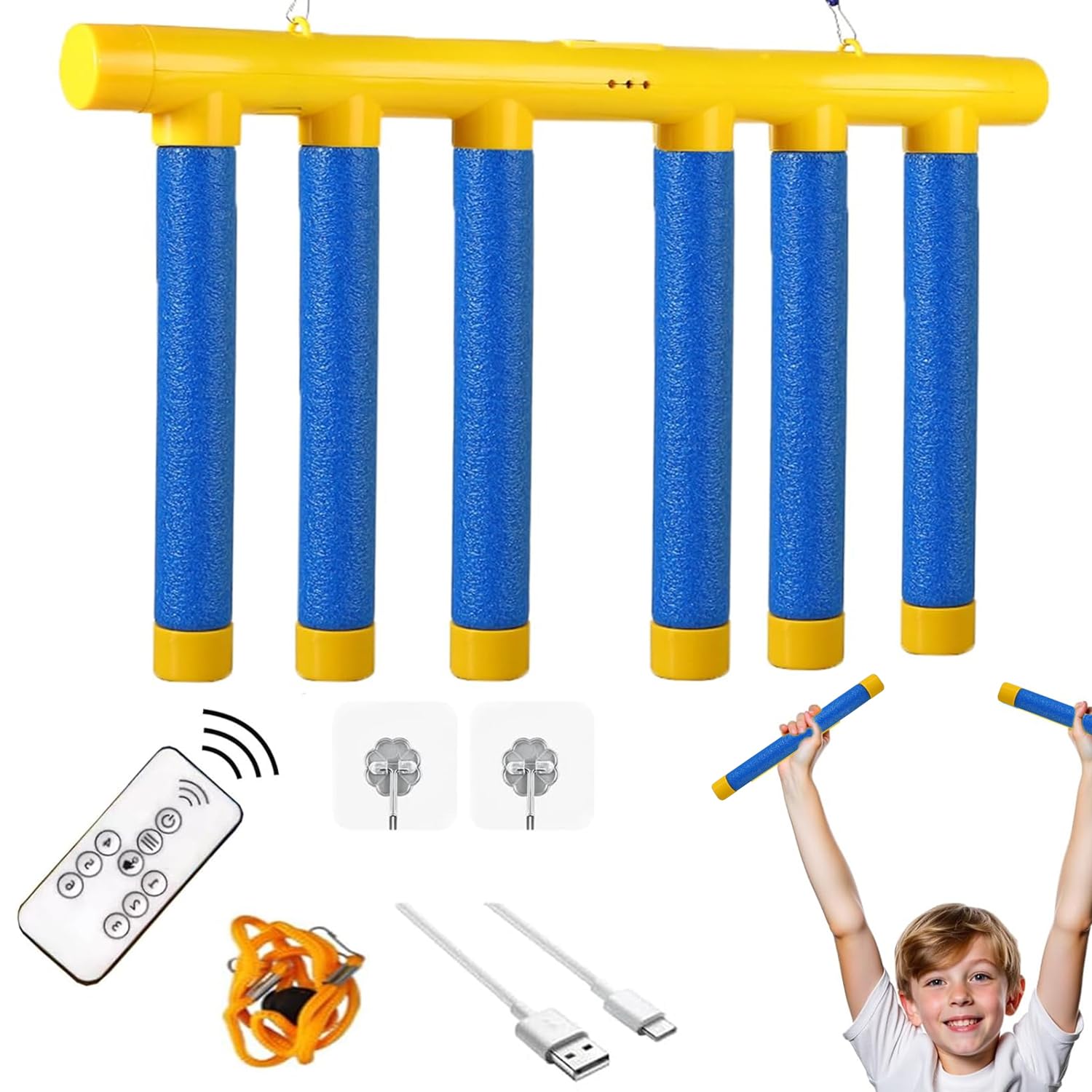 Catching Sticks Games, Reaction Game, Hand Speed Challenge Game, Adjustable 3 Speed Falling Sticks, Sensory Training Toy for Kids Adults Birthday Christmas,Blue — image 1