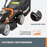 WORX 36V/40V Max WG779E Cordless Lawn Mower 34cm 30L Bag 2 Batteries 2.5Ah view 7