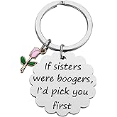 iJuqi Sister Christmas Gifts from Sisters - Big Middle Little Sisters Keychain Birthday Gifts for Sister