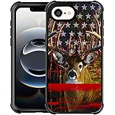 TnXee Compatible with iPhone 16e Case,Deer Hunting Phone Cover for Men/Women,Soft TPU Anti-Skid Thread and Four Corner Anti-Collision Protection Case Compatible with iPhone 16e 6.1inch