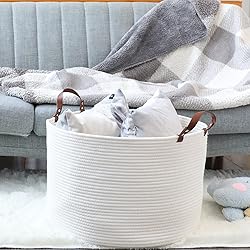 XXL Large Baskets for Storage 20"X20"X13" Cotton
