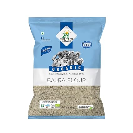 24 Mantra Organic Bajra (Pearl Millet) Flour, 500g