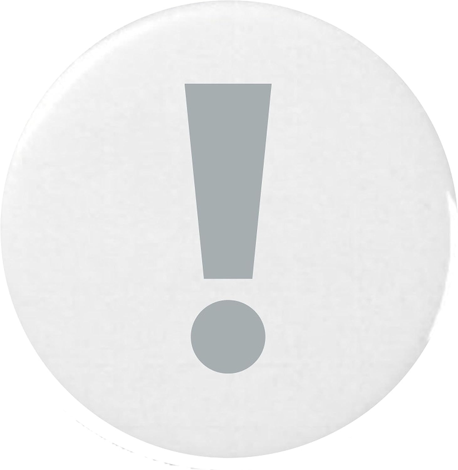 Grey Exclamation Mark Ornament Emoji 25mm Button Badge