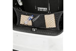 Cargo Net for Car for Lincoln Corsair Nautilus, Adjustable Elastic Trunk Storage Net with Hook, Black Mesh Storage Pocket, St