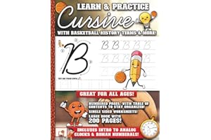 Cursive Handwriting Basketball Theme Workbook: Learn & Practice Cursive writing for the basketball lover in your life, practi
