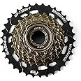 RainFlowwer 7 Speed Bike Freewheel, MF-TZ500-7 Bicycle Freewheel14-28T/34T Multiple Freewheel Cycling Replacement Part