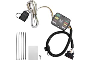 AOTOPARTS 4 Way Trailer Wiring Harness Compatible with 2019–2023 Hyundai Santa Fe, 2020–2022 Palisade, 2022–2024 Santa Cruz, 2022–2023 Tucson, 2020–2022 Kia Telluride, 2022–2024 Carnival, Replace 56420