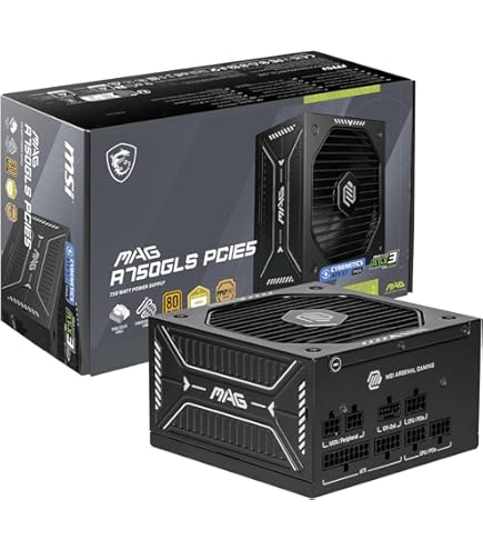 Amazon.com: MSI MAG A750GL PCIE 5 & ATX 3.0 80 Plus Gold Gaming