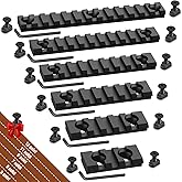 HEKAGURA Mlock Picatinny Rail Set, Aluminum Airsoft Rail Accessories, 3 5 7 9 11 13 Slots with 13 T-Nuts & Screws, 6 Wrench-R