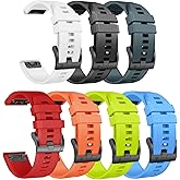 ANCOOL for Fenix 7X/Fenix 6X/Fenix 5X/Fenix 8 51mm Watch Band 26mm Quickfit Bands Compatible with Fenix 6X Pro/7X Pro/5X Plus/3/Descent MK 2/2i/MK 3 51mm Smartwatch(7 Pack)