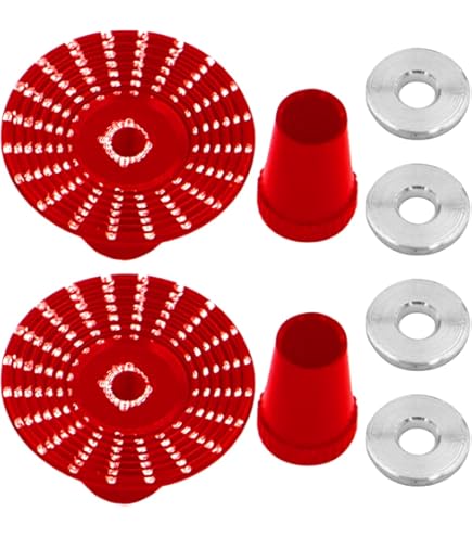 Boutons De Sticks En Aluminium Pour émetteur RC - Filetage Pour Futaba, DX6I, DX8, Taranis - Rouge - Améliore La Précision