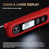 DOQAUS Meat Thermometer Probe 3S Instant Read Backlit 304 Stainless Foldable view 4