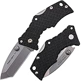 Cold Steel Micro Recon 1 2" 4034SS Razor-Sharp Blade 2.375" Griv-Ex Handle Tactical Folding Knife w/Tri-Ad Lock, Ambidextrous