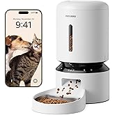 PETLIBRO Automatic Cat Feeder with Camera, 1080P HD Video with Night Vision, 5G WiFi Pet Feeder with 2-Way Audio, Low Food & Blockage Sensor, Motion & Sound Alerts for Cat & Dog Single Tray