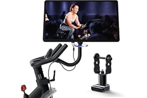 COOLWUFAN Peloton Screen Swivel Mount, 360° Upgraded Screen Rotate Monitor Adjuster for Peloton Bikes (Not Compatible with Peloton Bike+)