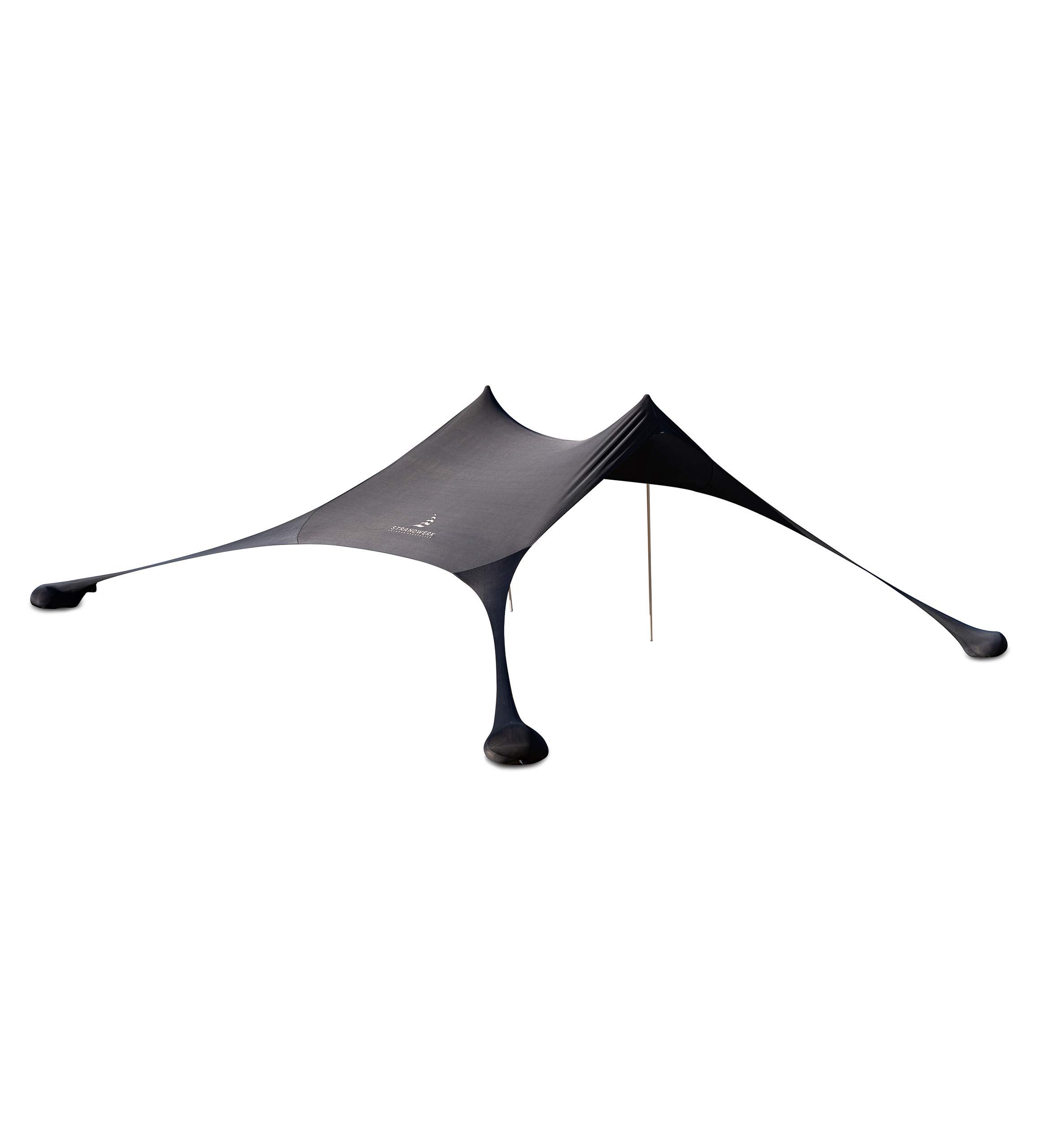 Strandwerk Beach Tent - Premium Lycra Pop Up Awning 'Ole' with Aluminium Poles, Sand Anchors (210 x 210 cm), Ideal for Beach, Camping, Parties