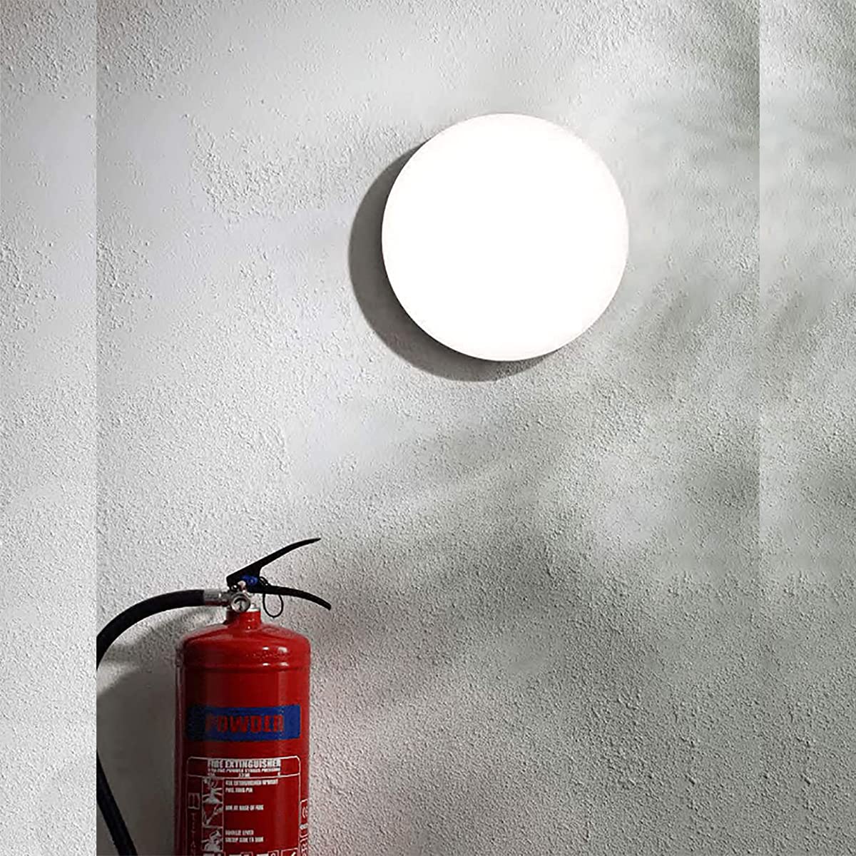 CGC Lighting White LED Round Ceiling Wall Light Porch 24W Toilet Bathroom Garage Lamp Hallway Warehouse Office