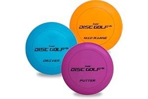 Franklin Sports Unisex Adult Orange/Blue/Pink Ultimate Flying Discs, Mid-Range, Putter Discs Included - All Ages US