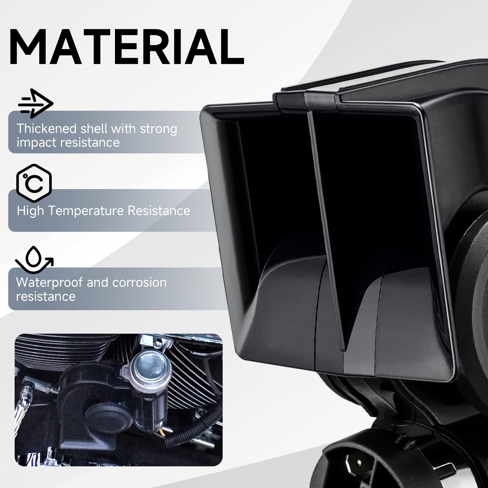 Train Horn for Car, banhao 12V 150db Loud Truck Horn Electric Snail Air Horn Kit with Relay Harness for Vehicles Motorcycle Boat Ship