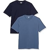 Amazon Essentials Men's 2-Pack Regular-Fit Short-Sleeve Crewneck T-Shirt Shirt