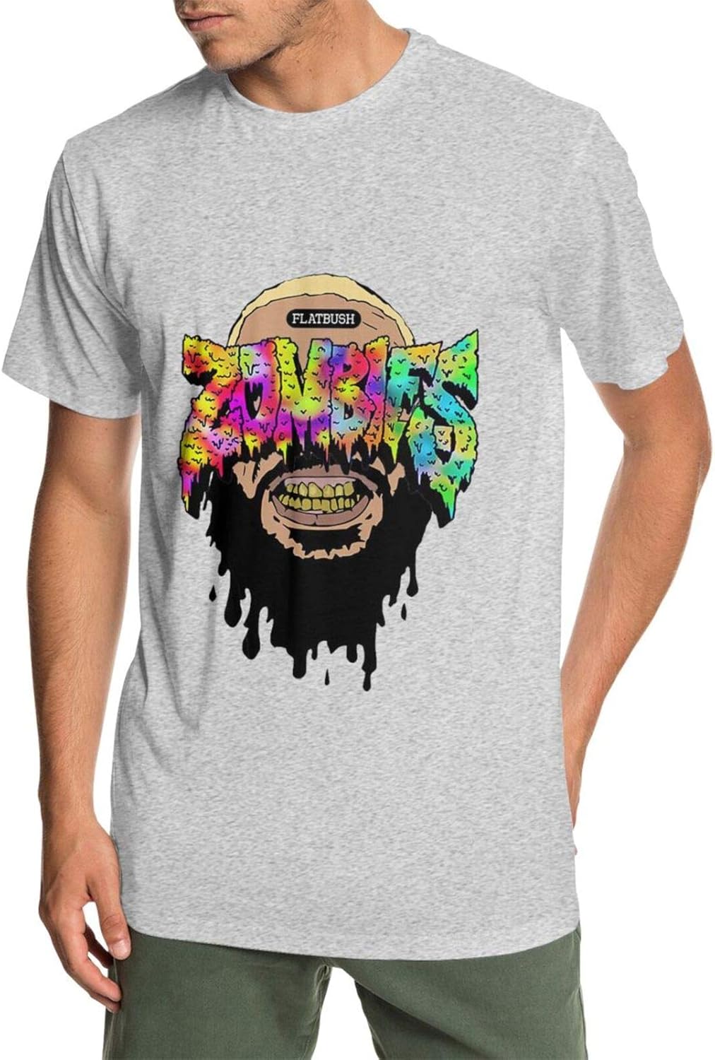 YUHUA FALL Men TShirt Flatbush Zombies Cotton Short Sleeve Round Neck