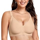 OEAK Women Comfortable Push Up Bras Wireless Seamless Full Coverage Bralette Buttery Soft Everyday Tshirt Bra Convertible Bra