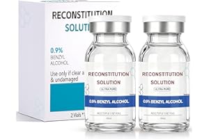Reconstitution Solution 10 ML 2 Pack in Premium Glass Vials,Triple Sealed