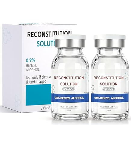 BACTERIOSTATIC Reconsitution Solution 30 ml in Glass Vial, 2 Pack
