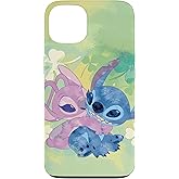 Disney Stich and Angel Shamrock Green Case for iPhone 13