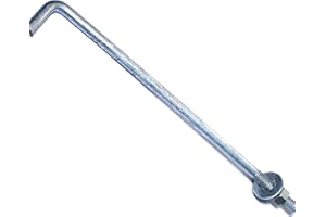 Hard-to-Find Fastener 014973147341 Galvanized Anchor Bolts, Gray 3/8-16 x 10 Piece-25